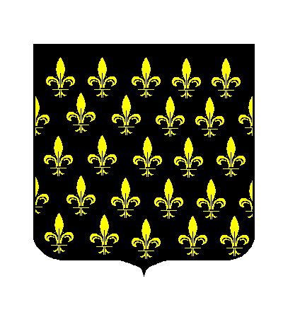 de sable semé de fleurs de lys d'or